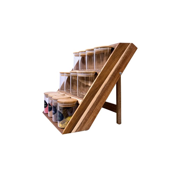 3-Tier Acacia Spice Stand