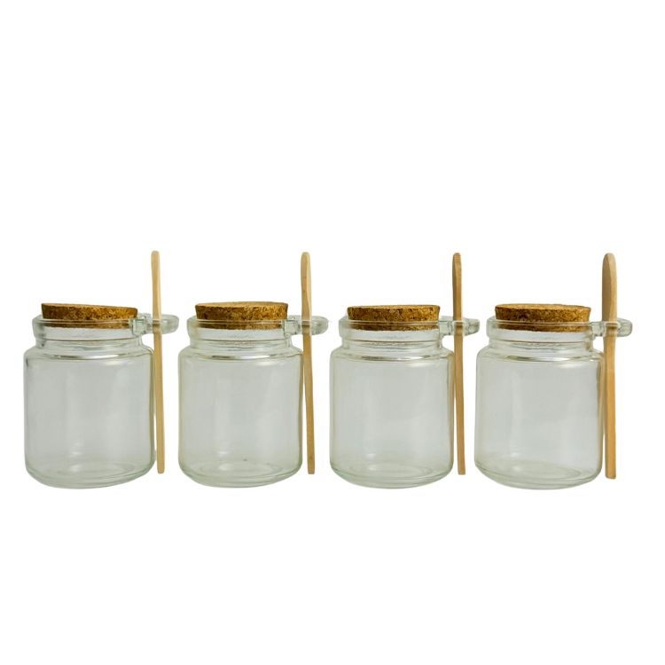 250mls 4pc Glass Jars