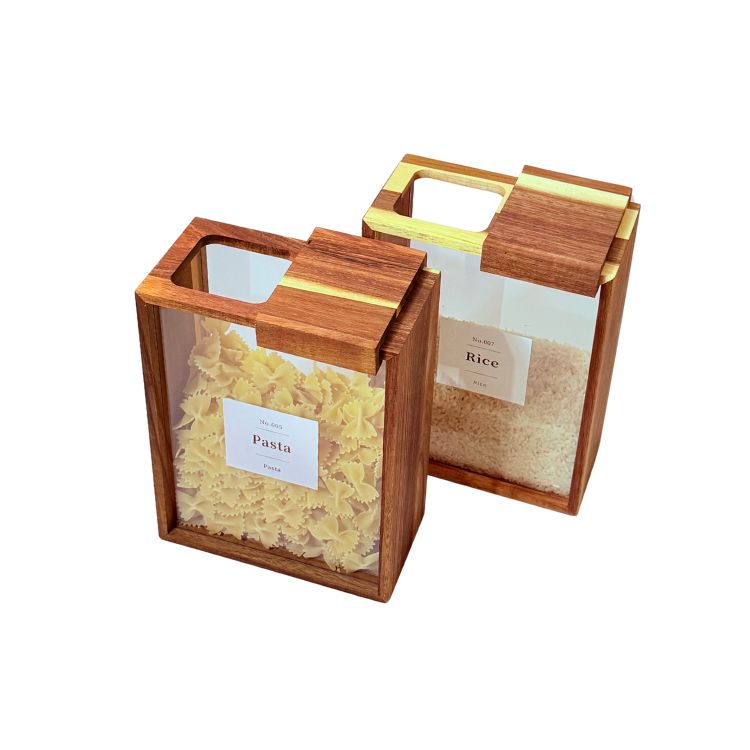 Acacia Cereal Storage Box