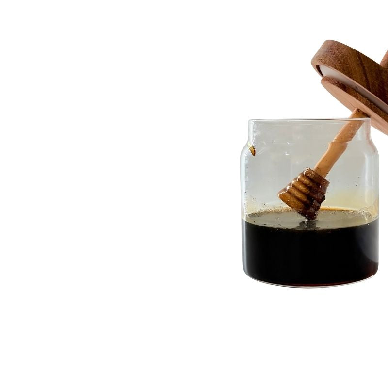 500ml Acacia Lid Honey Jar