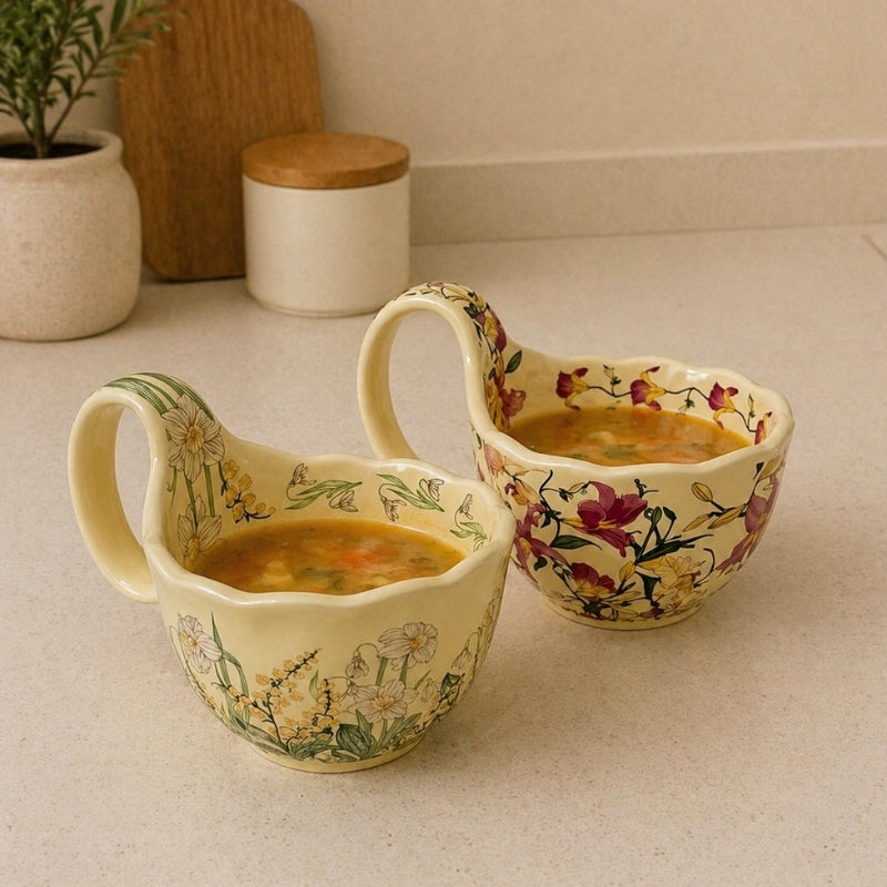Floral Vintage Spring Mugs (450mls)