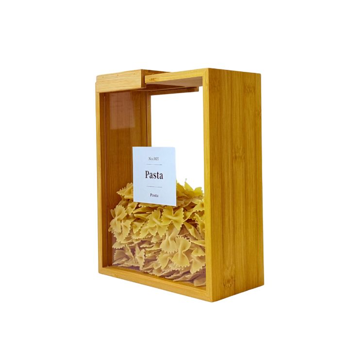 Bamboo Cereal Storage Box