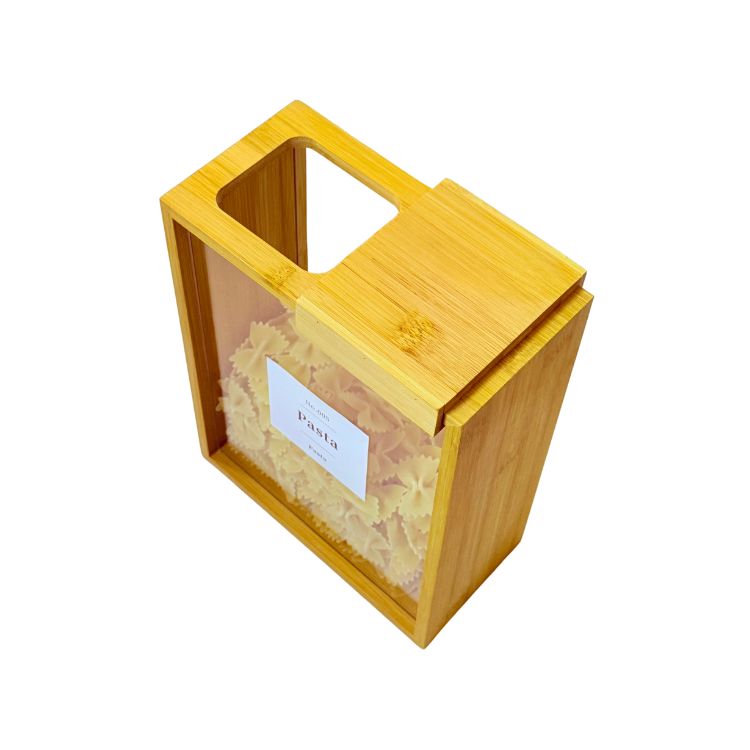 Bamboo Cereal Storage Box