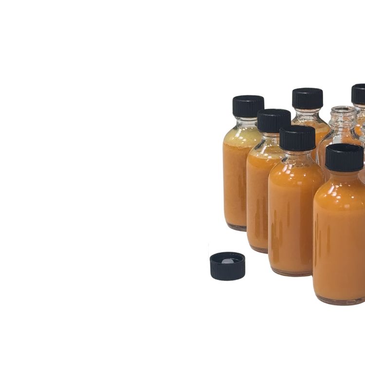 12pc Glass Ginger Shot Bottles